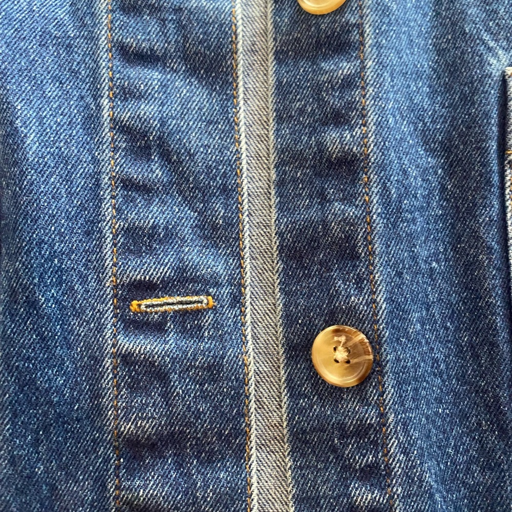 Vintage Cabin Creek Medium Wash Blue Denim Barn Jacket - Picture 6 of 10
